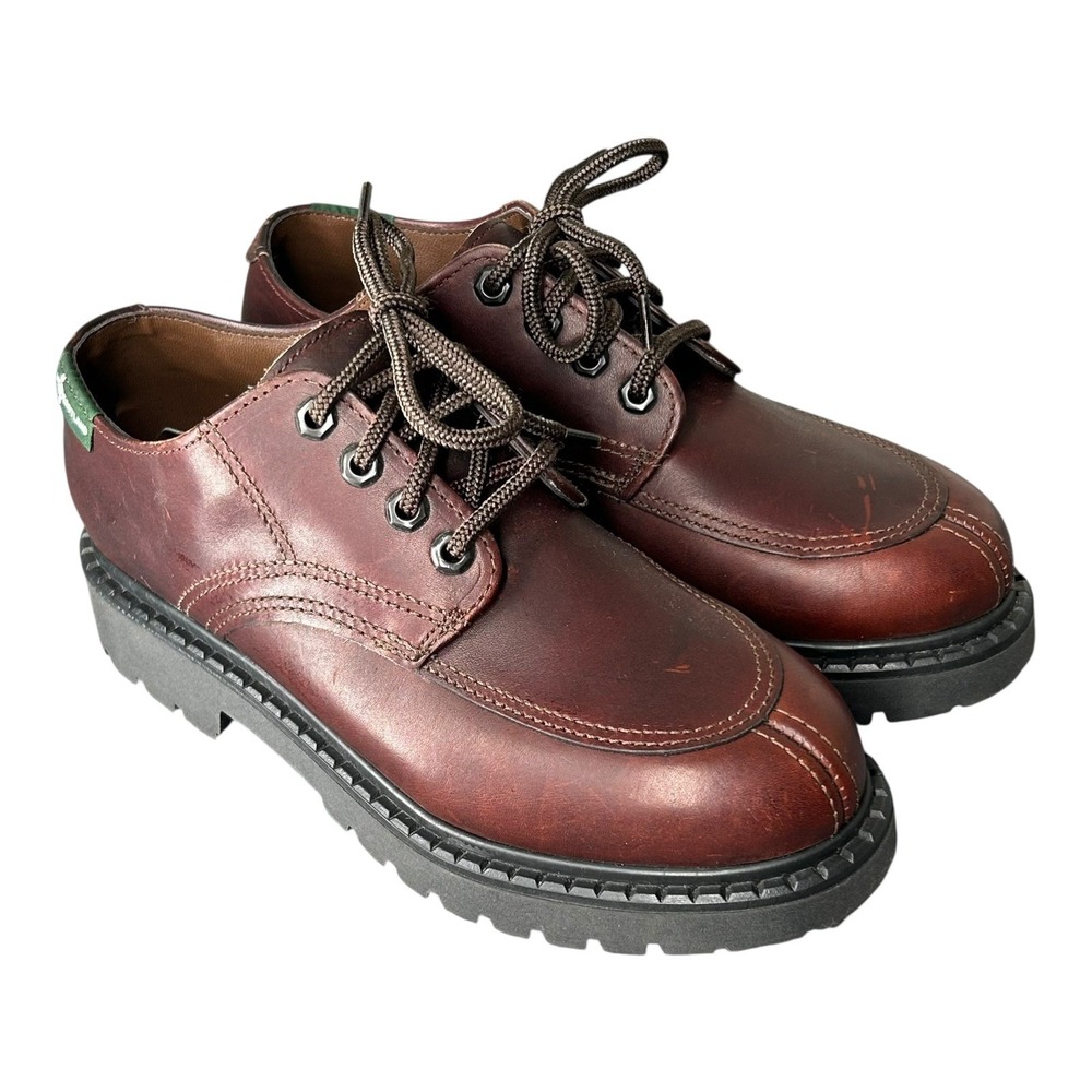 VTG Eastland Oxford Moc Toe Shoes Leather Lug Sole Y2K Mens Size 7.5D Womens‎ 9